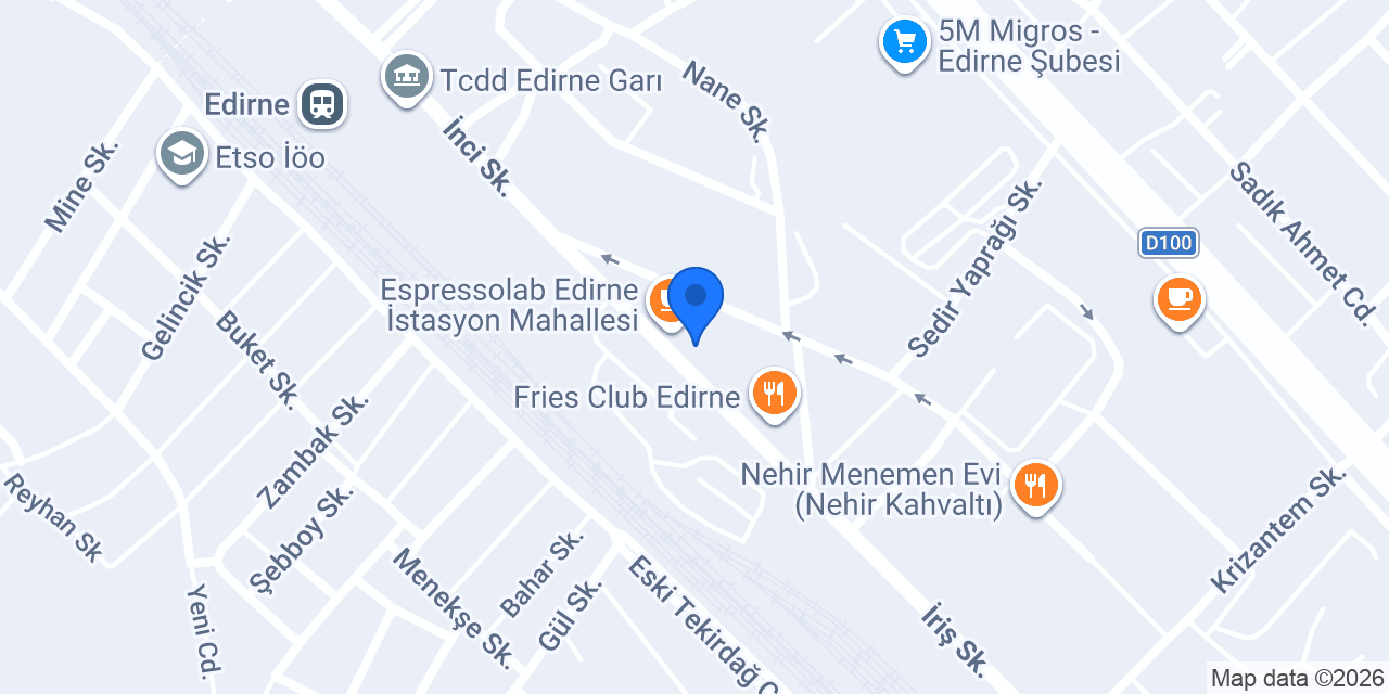 Zer Sigorta Edirne konumu