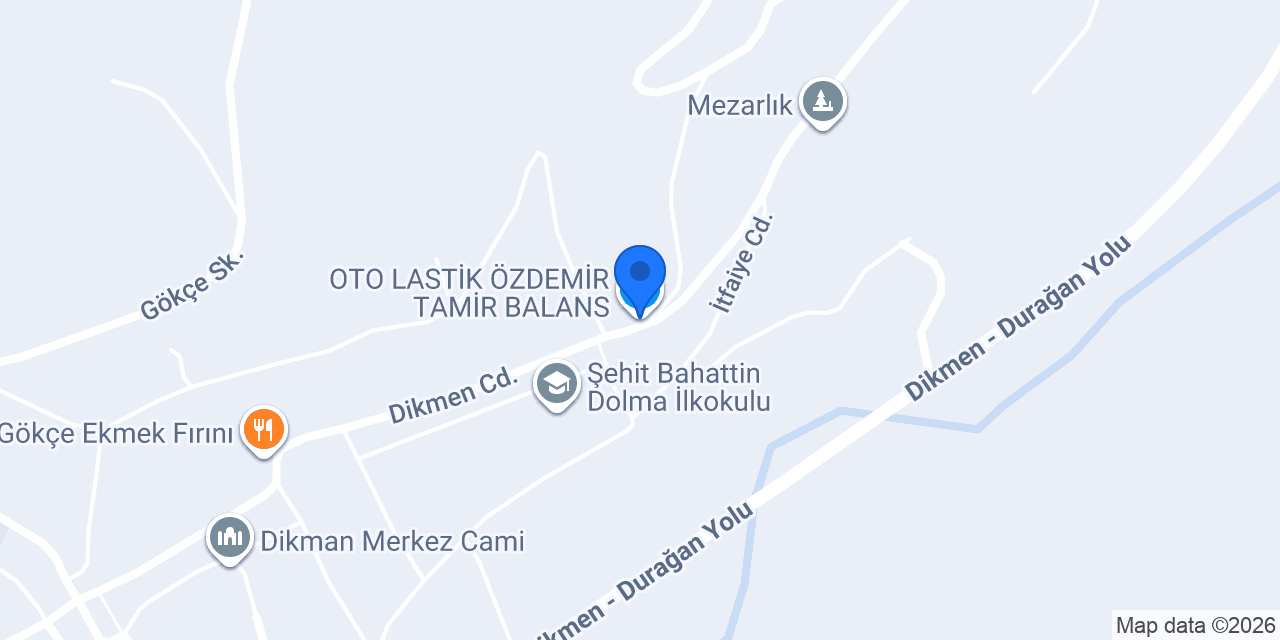 OTO LASTİK ÖZDEMİR TAMİR BALANS konumu