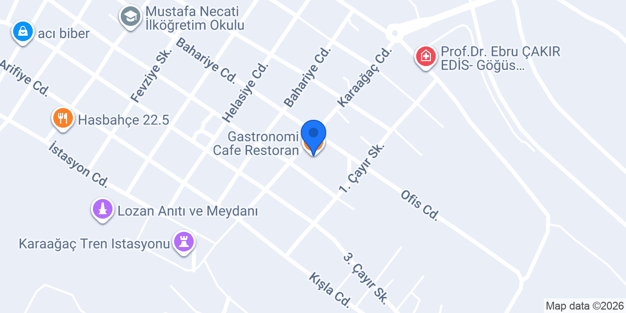 Gastronomi Cafe Restoran konumu
