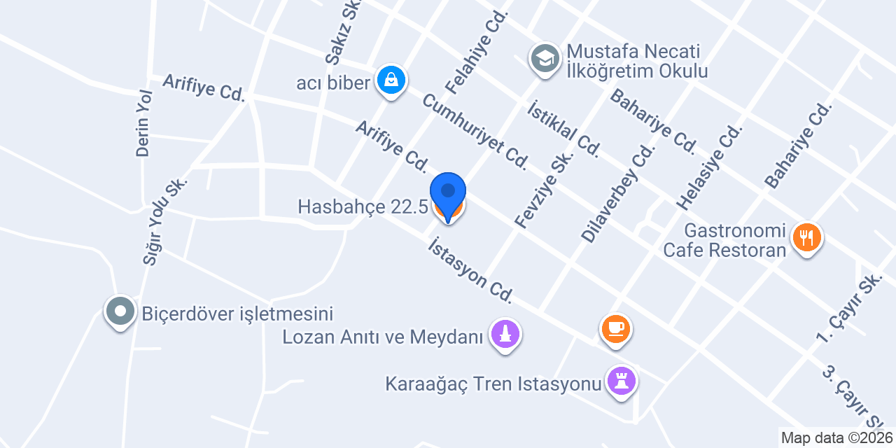 Hasbahçe 22.5 konumu