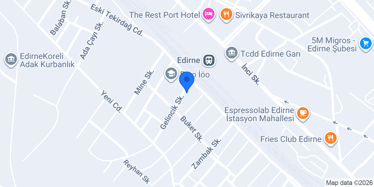 Edirne Klima Kombi Servisi konumu