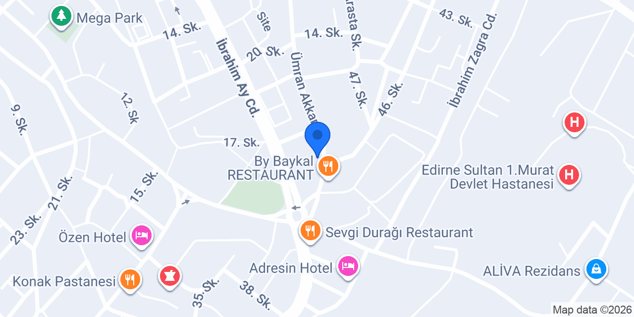 Mavi Deniz Duş konumu