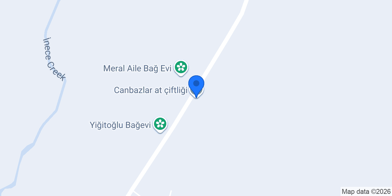 Canbazlar at çiftliği konumu
