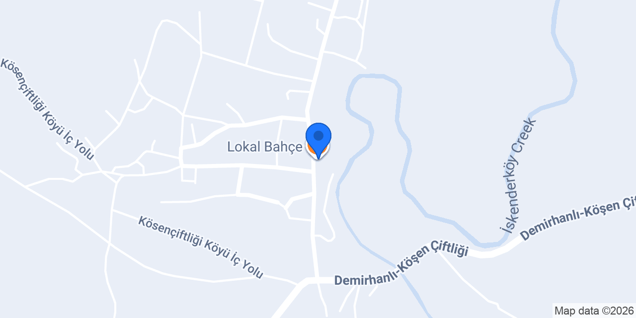 Lokal Bahçe konumu
