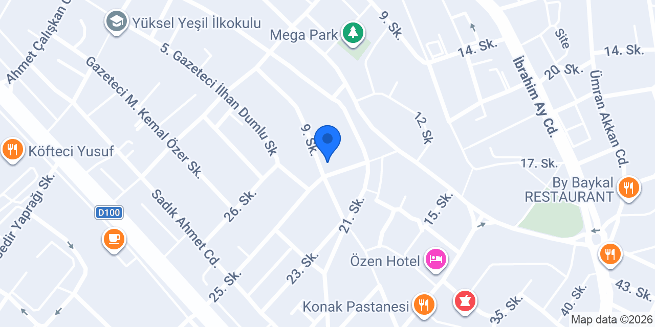 Çetin Ajans Web & Grafik Tasarım konumu