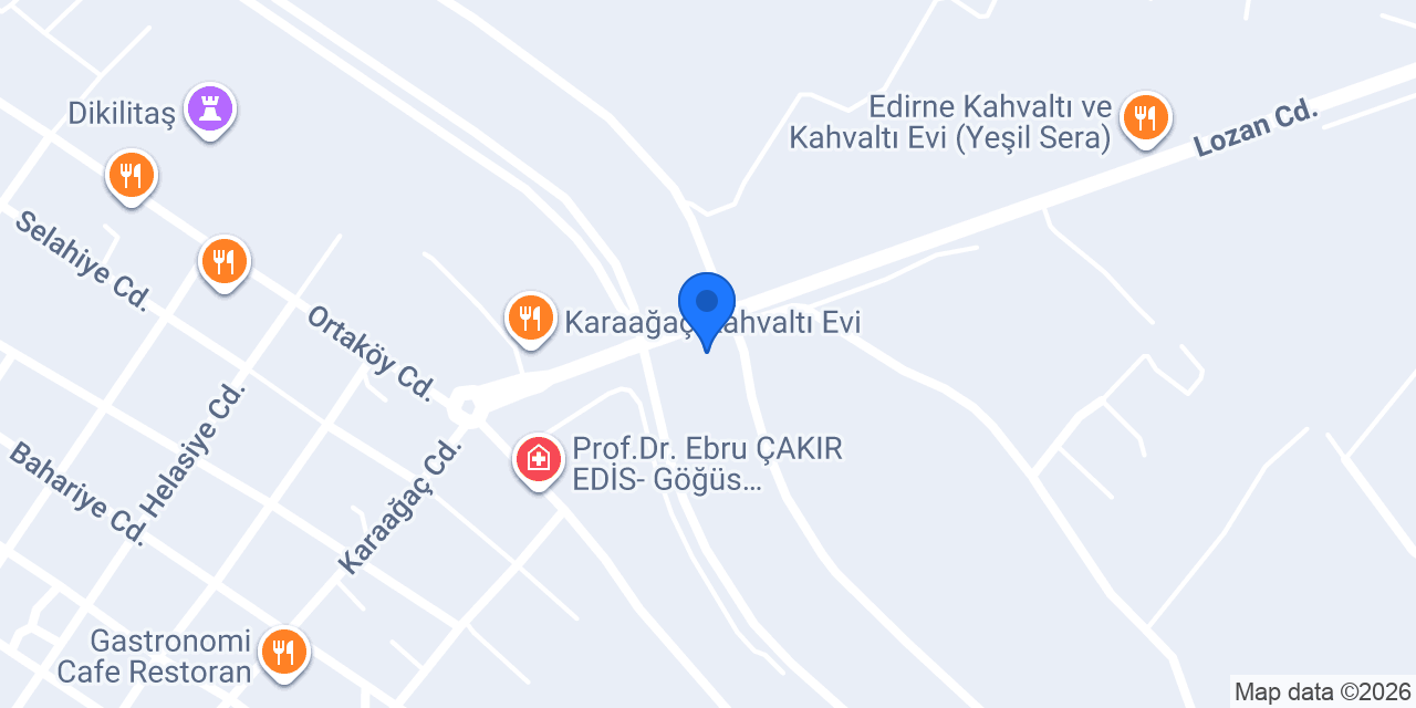 Gastro Antep Edirne restoran konumu