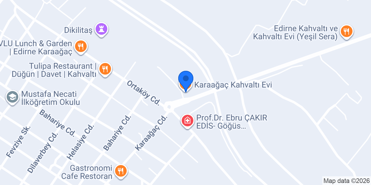 Karaağaç Kahvaltı Evi konumu
