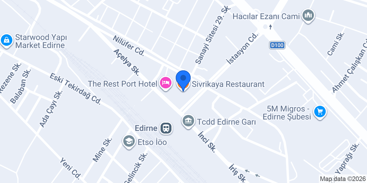Sivrikaya Restaurant konumu
