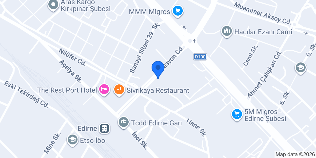 Edirne Murat Taksi konumu