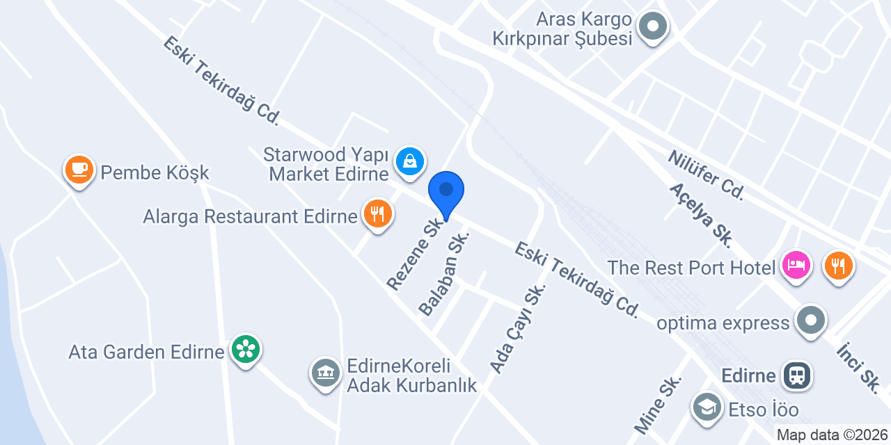 İnceli Et Ürünleri gıda konumu