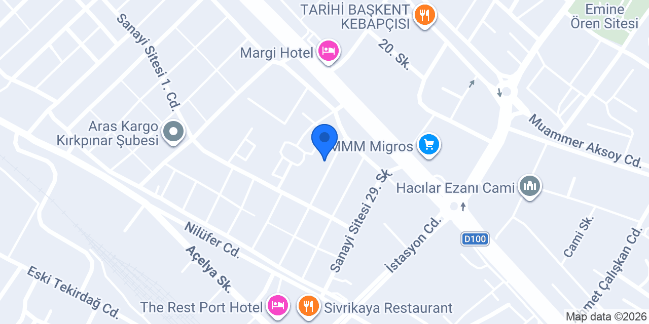 Yeşil Edirne Ambarı konumu
