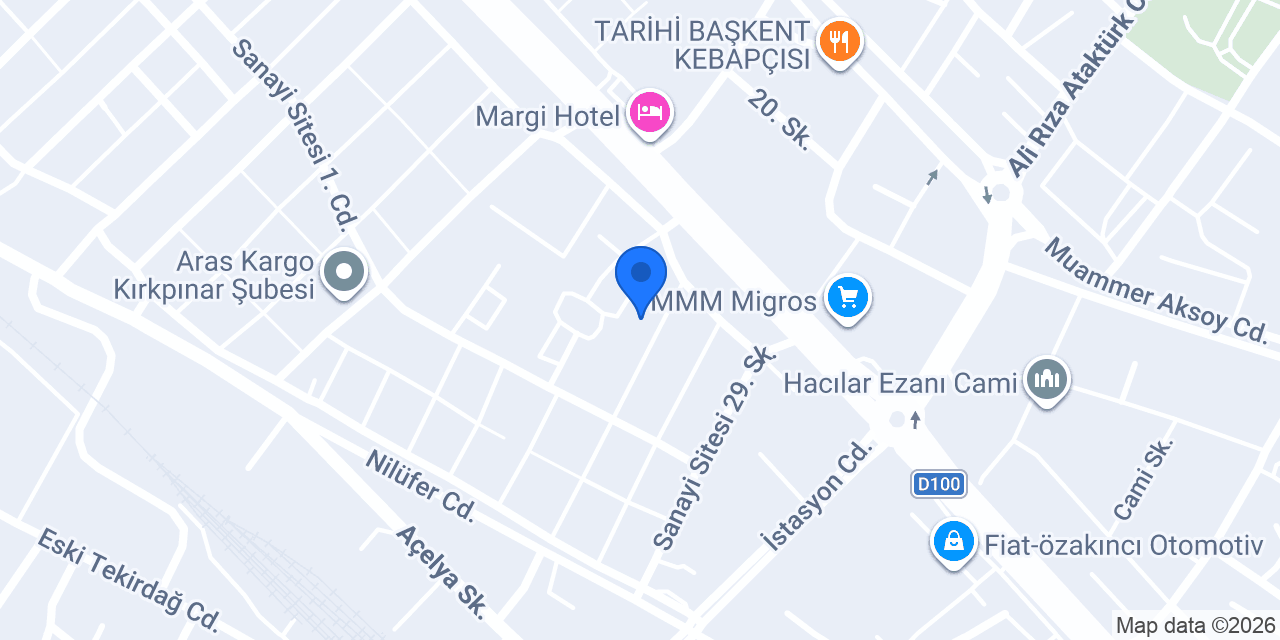 ATILIM OTO LASTİK konumu
