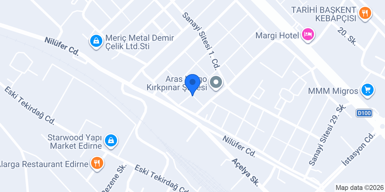 MOTO KURYE EDİRNE konumu