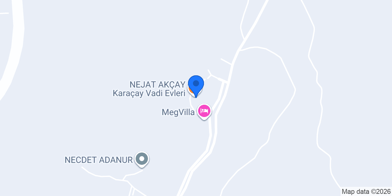 NEJAT AKÇAY Karaçay Vadi Evleri konumu