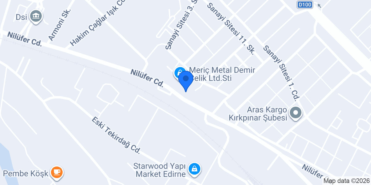 Meriç House Yapı Market - Sanayi Şubesi konumu