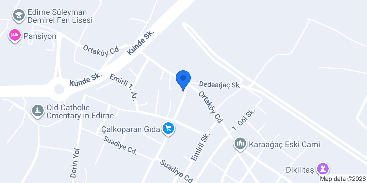 Meric Erkek Kuaförü konumu