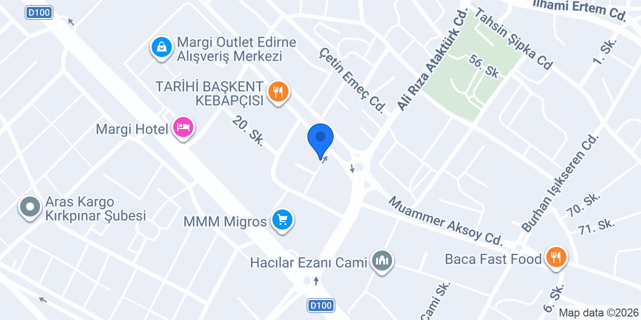 Mint Evcil Hayvan Ürünleri konumu
