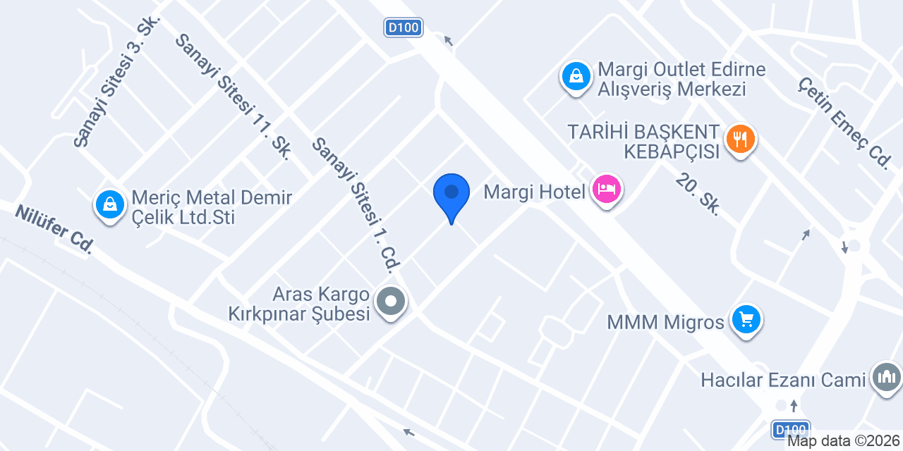 Oğuz Tente & branda konumu