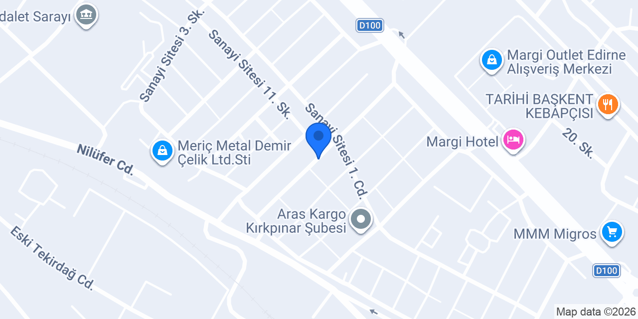 KOMPEN Edirne Pvc Pencere, Kapı, Sineklik, Cam Balkon konumu