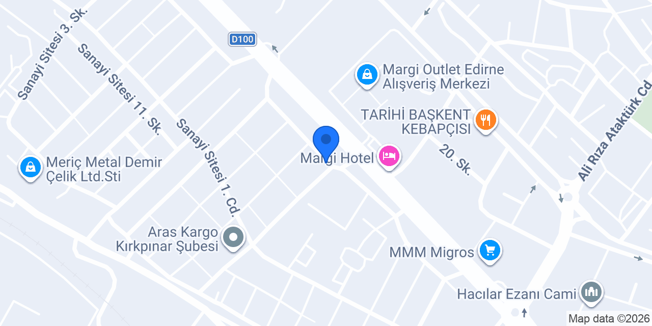 Yurtiçi Kargo Tunca konumu