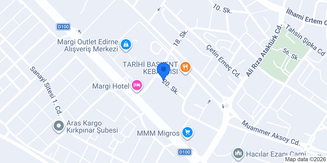 Edirne Dekorasyon konumu