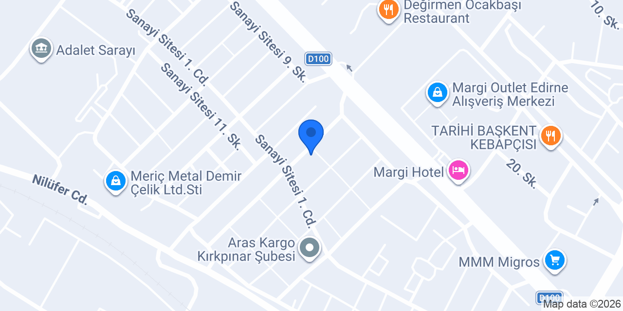 Doğa Granit Edirne konumu