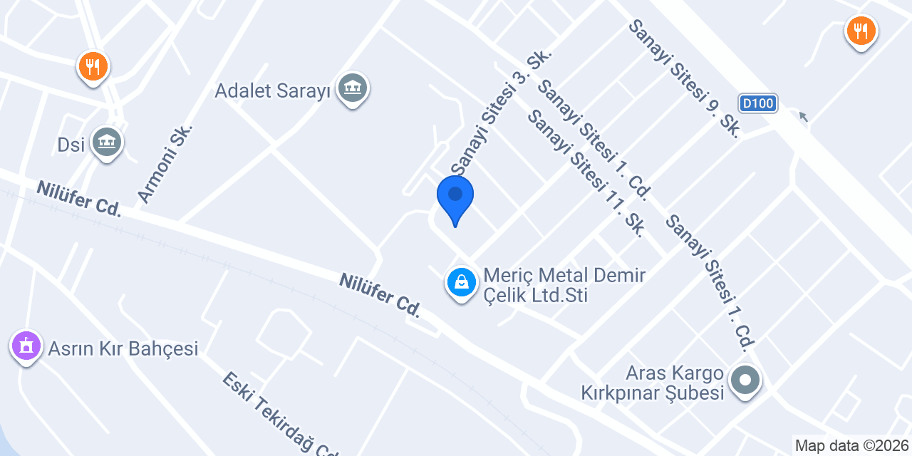 Derem Yapı Malzemeleri konumu