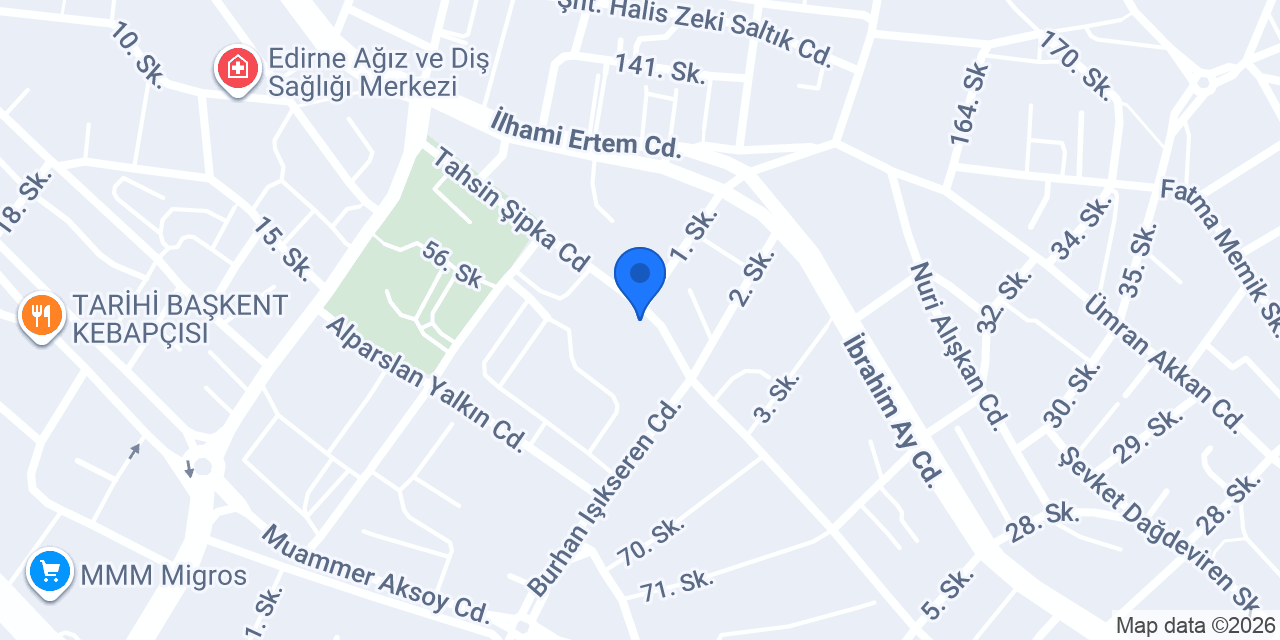 EDUKENT EDİRNE konumu