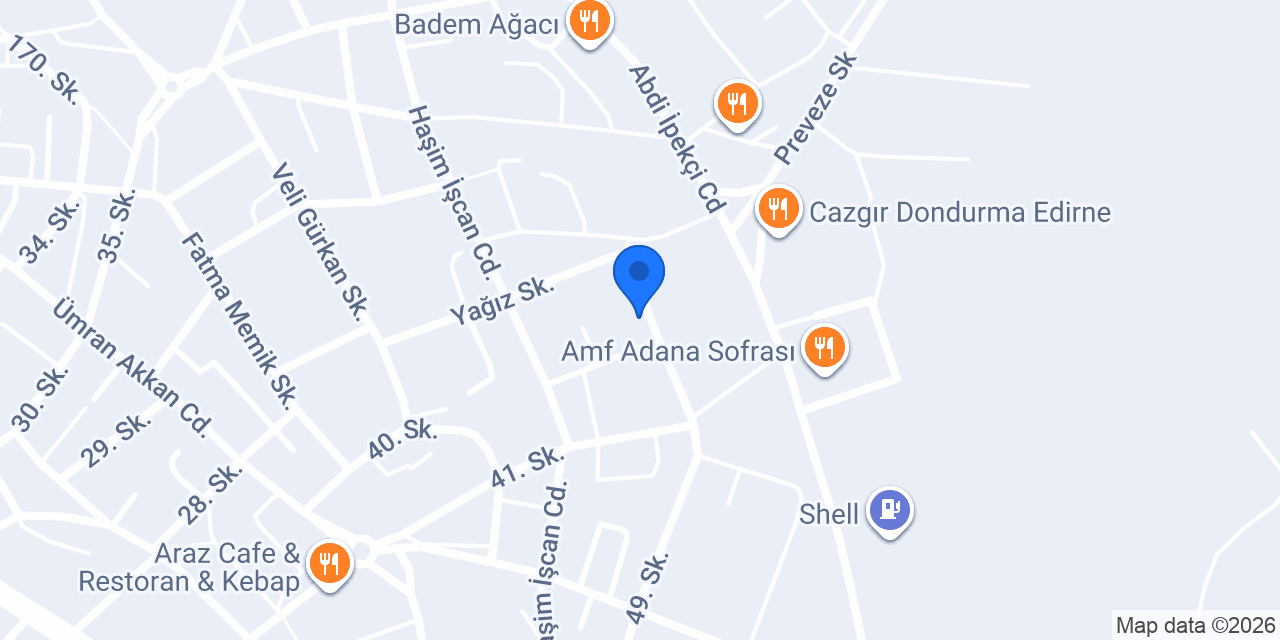 Esengül Terzi Atölyesi konumu