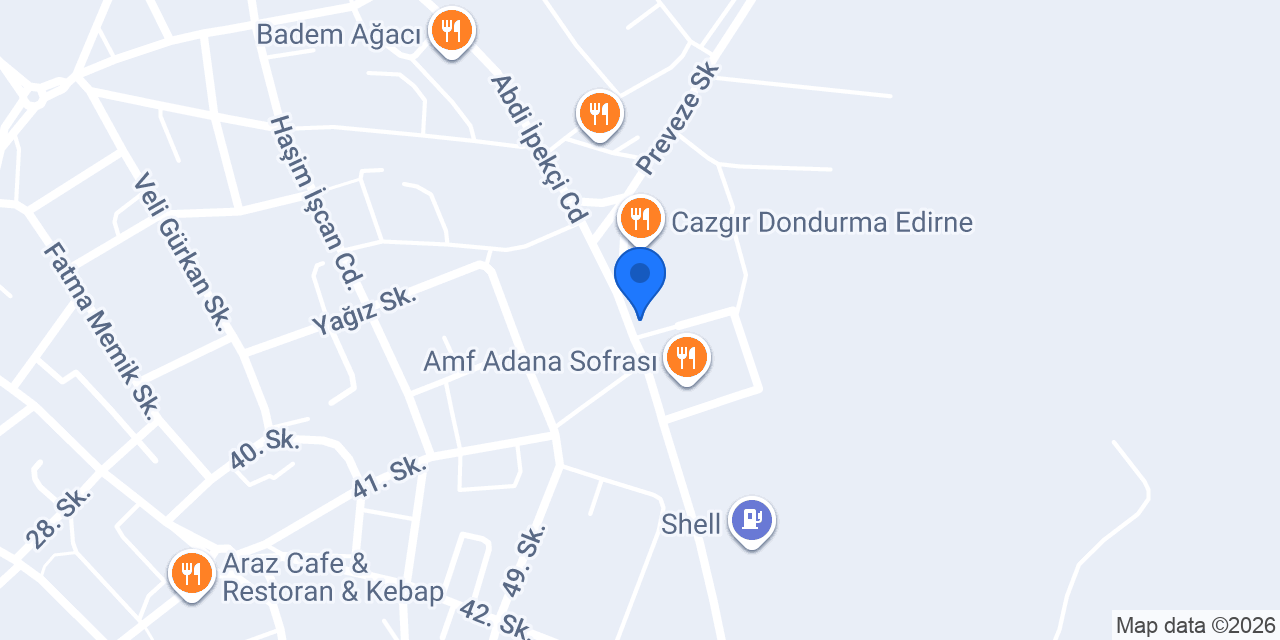 Antephan Künefe Edirne konumu