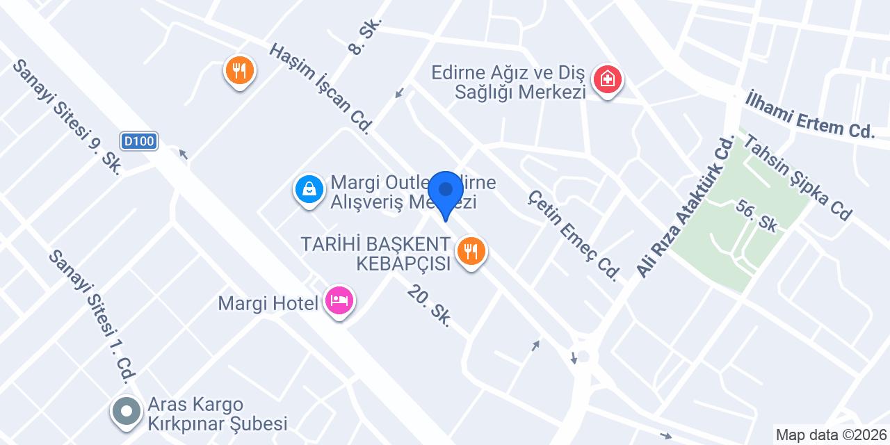 Margi Taksi Durağı konumu