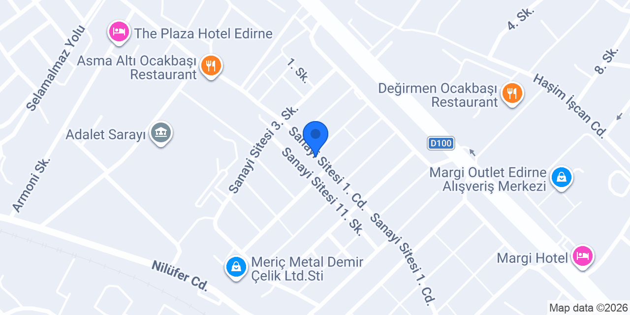 Çakır oto edirne konumu