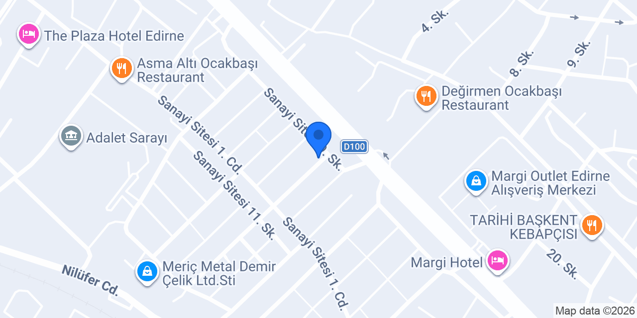 ARAÇ BAKIM ÖZEL SERVİS EDİRNE konumu