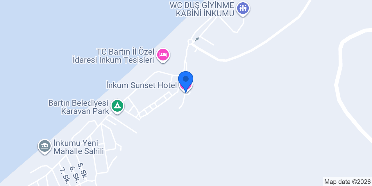 İnkum Sunset Hotel konumu