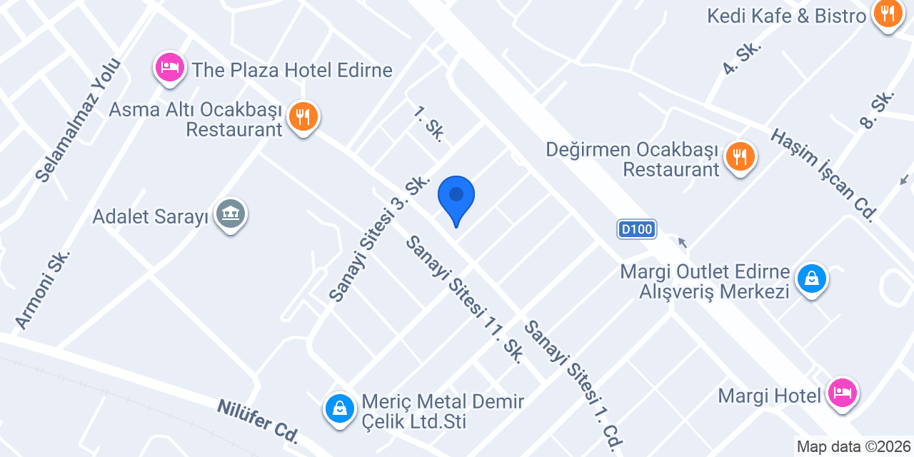 Tekin Oto Özel Servis konumu