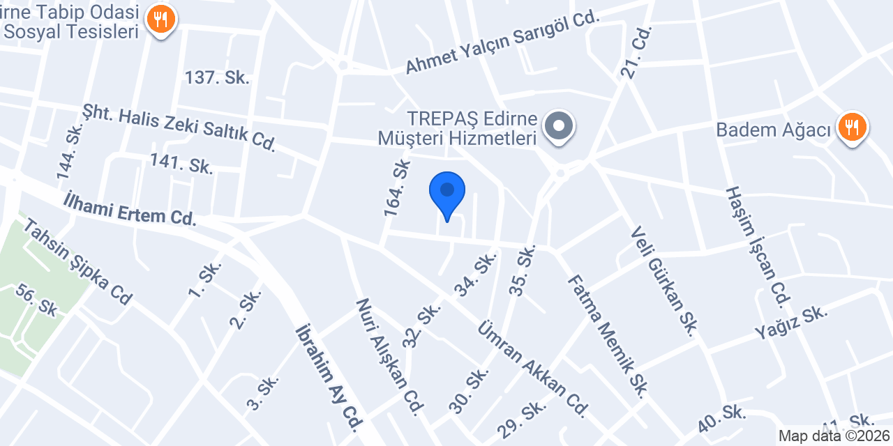 Edirne Gelincik Çiçek konumu