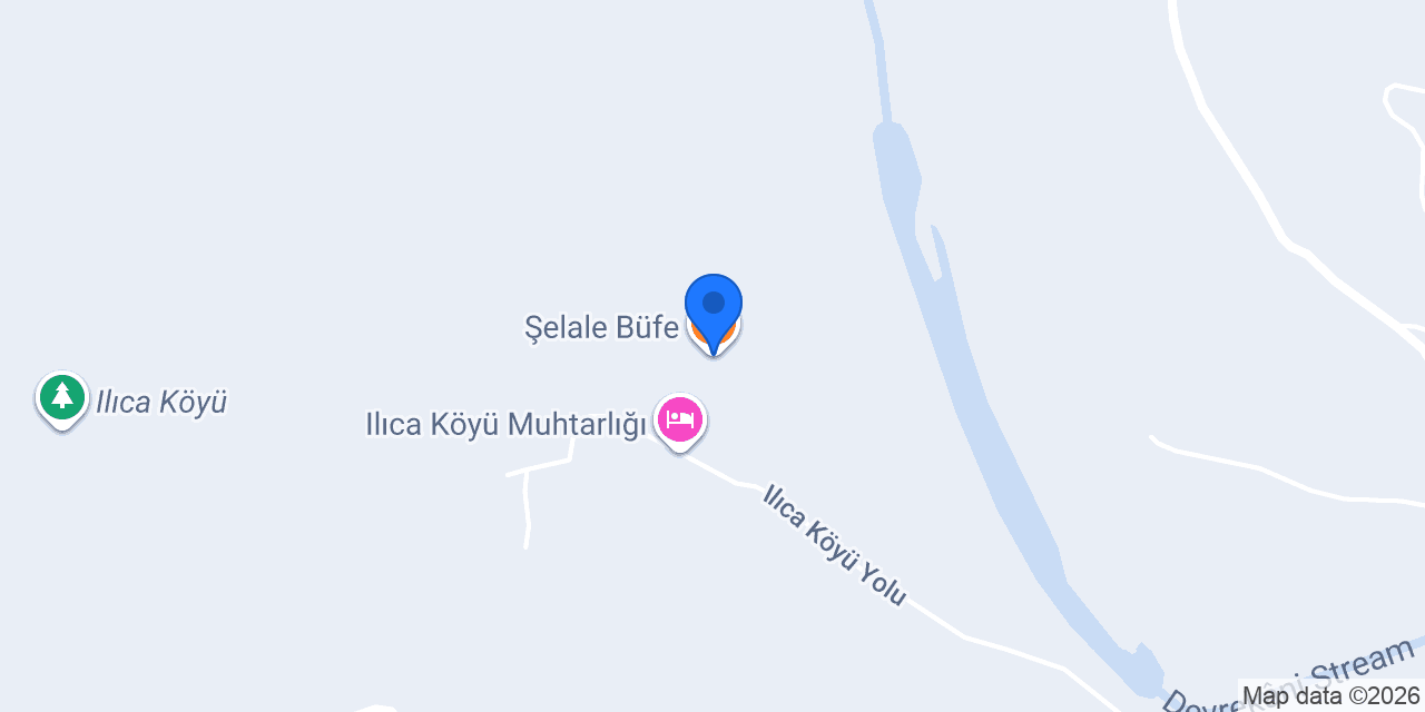 Şelale Büfe konumu