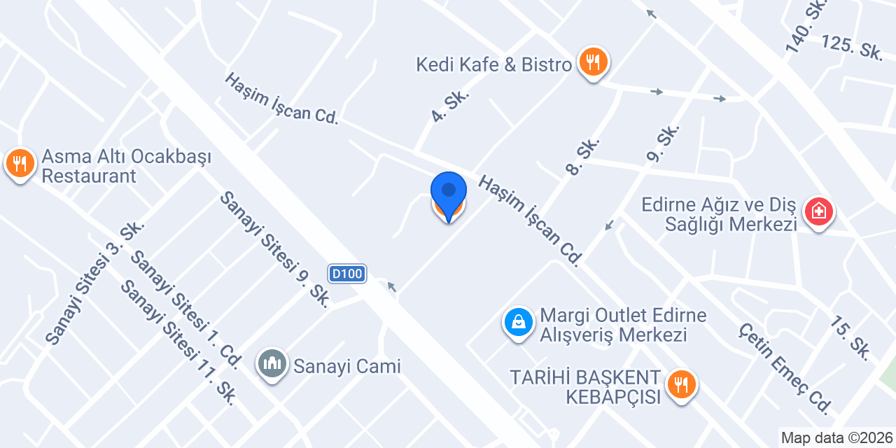 Değirmen Ocakbaşı Restaurant konumu