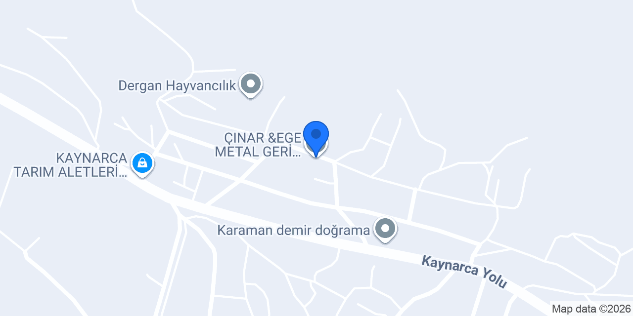ÇINAR &EGE METAL GERİ DÖNÜŞÜM hurdacı konumu