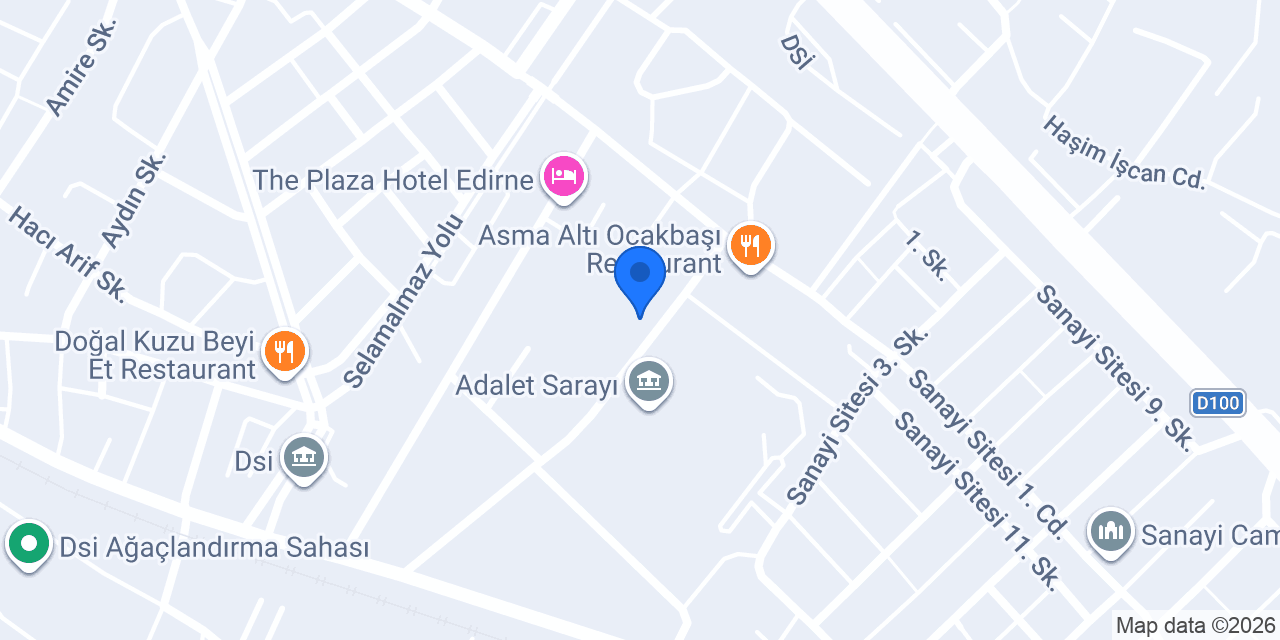 Edirne Avukat Gülbahar AKPINAR konumu