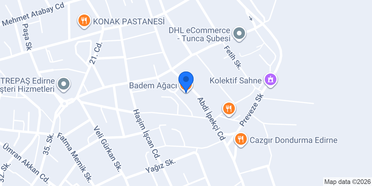 Badem Ağacı konumu