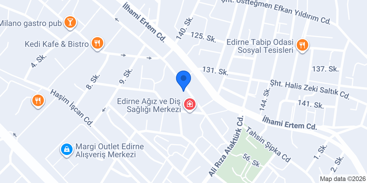 Ateş Elektronik Edirne konumu