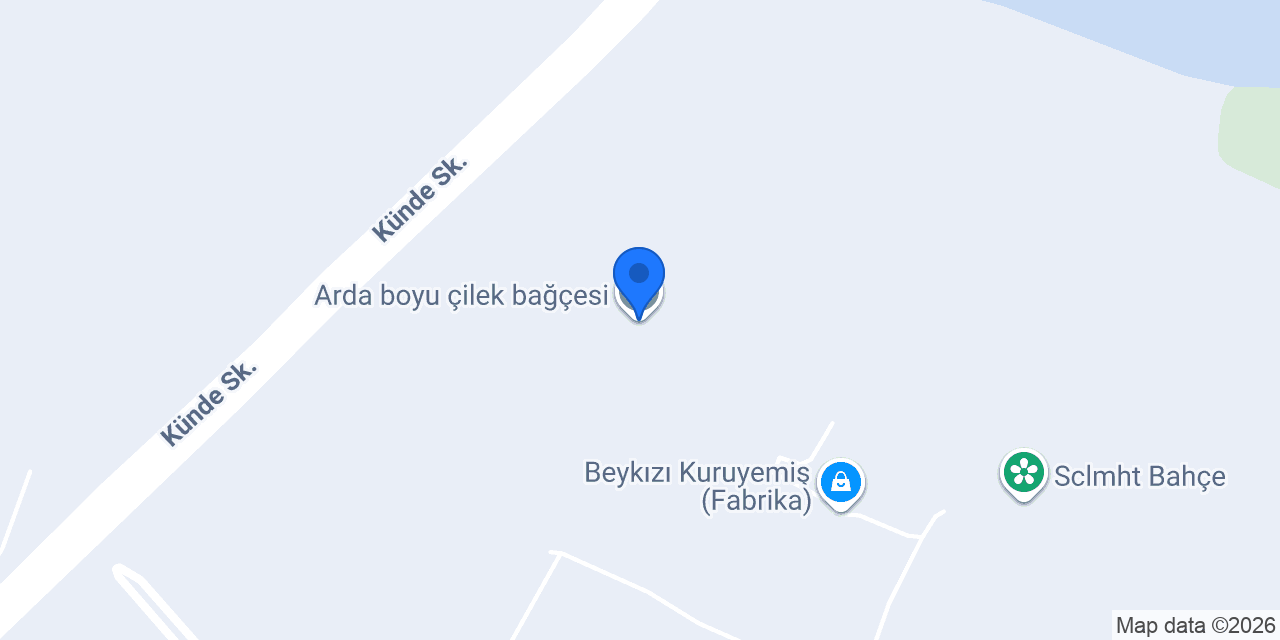 Arda boyu çilek bağçesi konumu