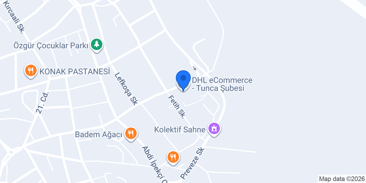 DHL eCommerce - Tunca Şubesi konumu