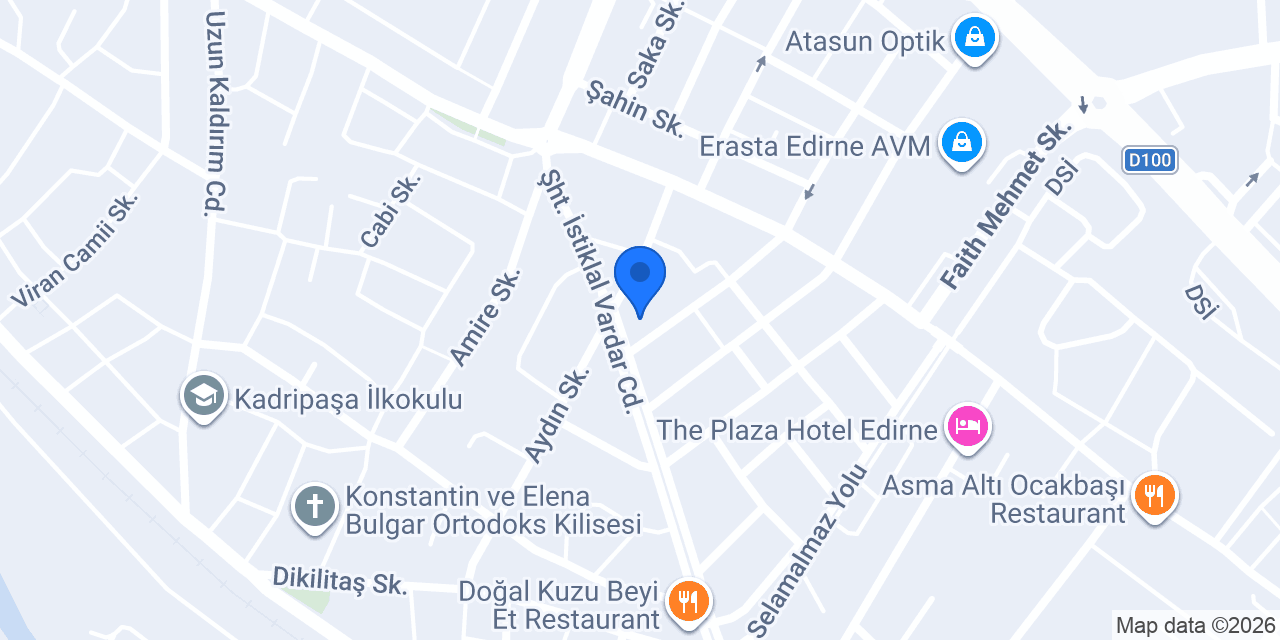 Karaağa Turizm Edirne konumu