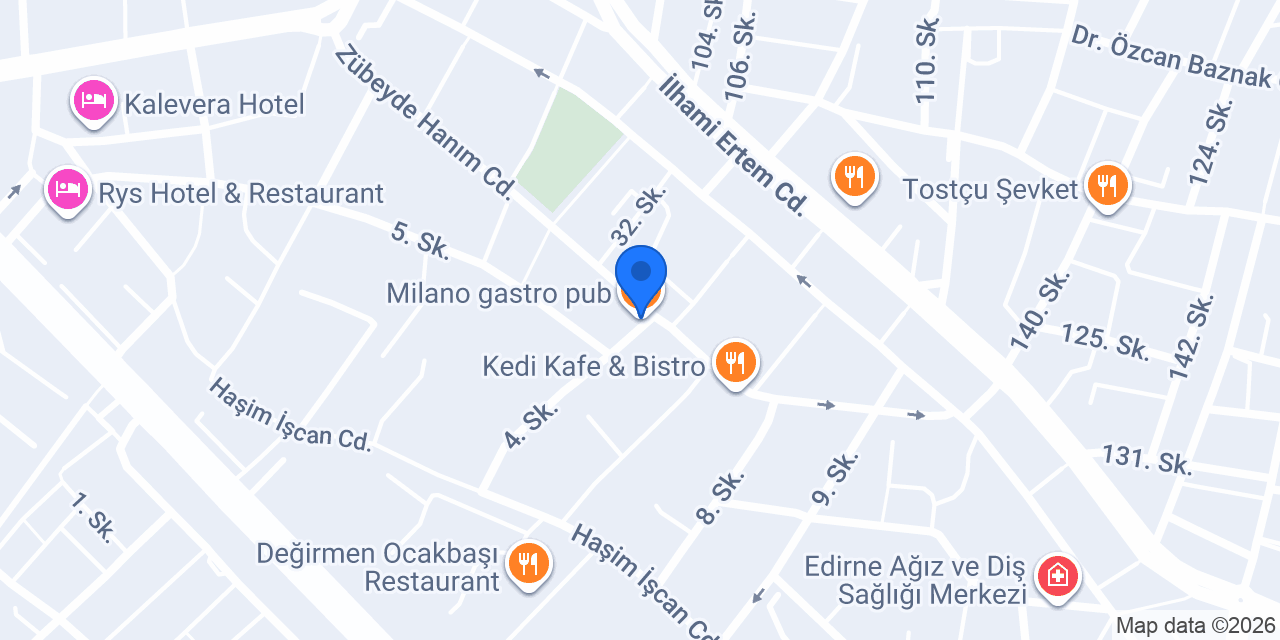 Milano gastro pub konumu