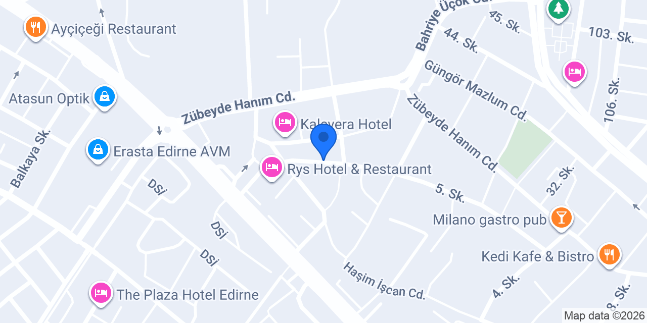Edirne Hair Lounge Bayan Kuaförü konumu