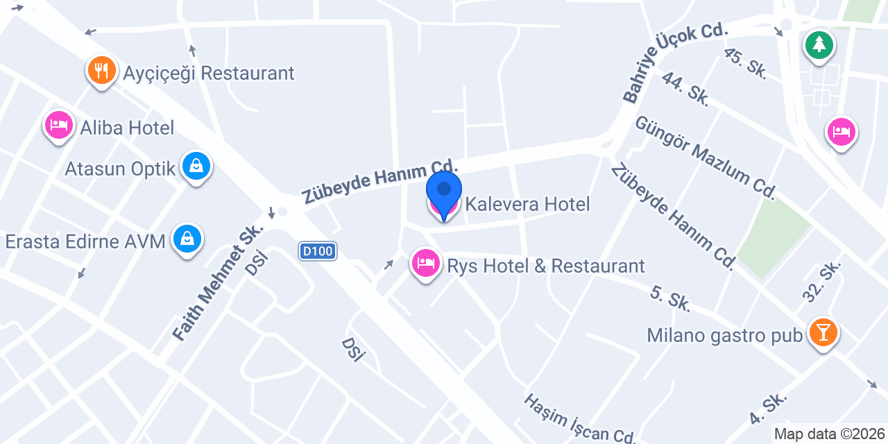 Kalevera Hotel konumu