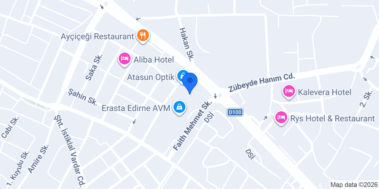 Altınbaş Erasta AVM konumu