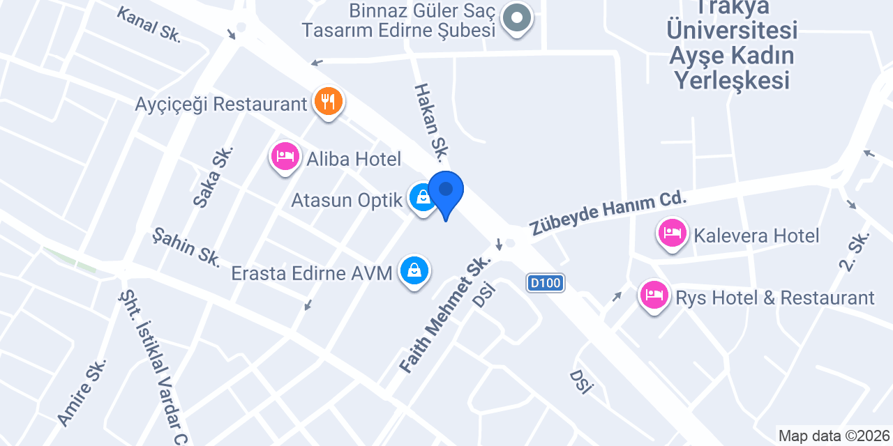 #VDR (Erasta AVM Edirne) konumu